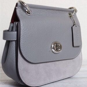 Coach Jace  Gray Crossbody leather/suede Bag